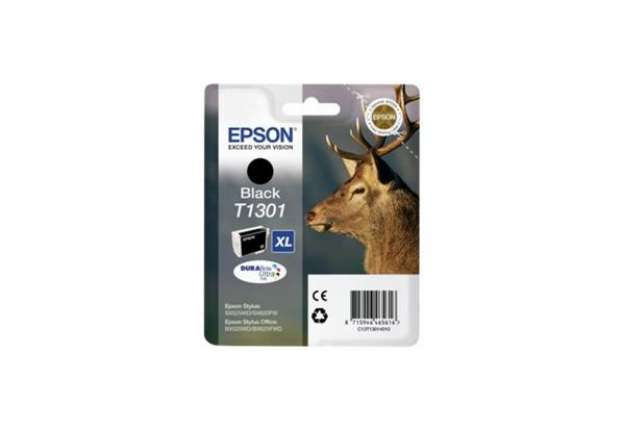 Immagine di Cartuccia inkjet ink pigmentato Cervo T1301 Epson nero C13T13014012