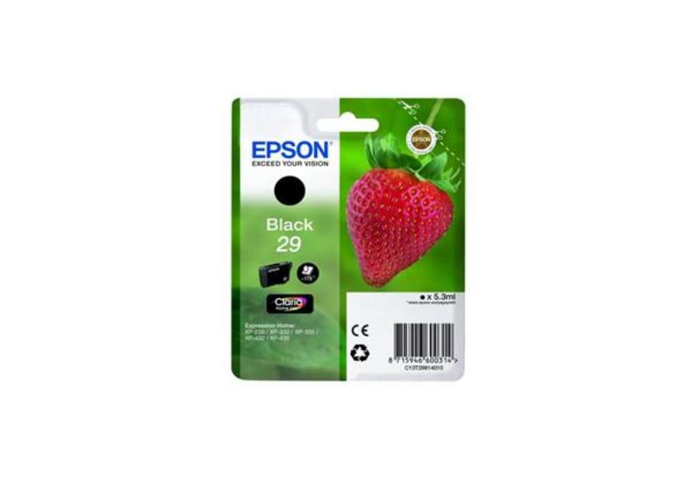 Immagine di Cartuccia inkjet Fragola T29 Epson nero  C13T29814012