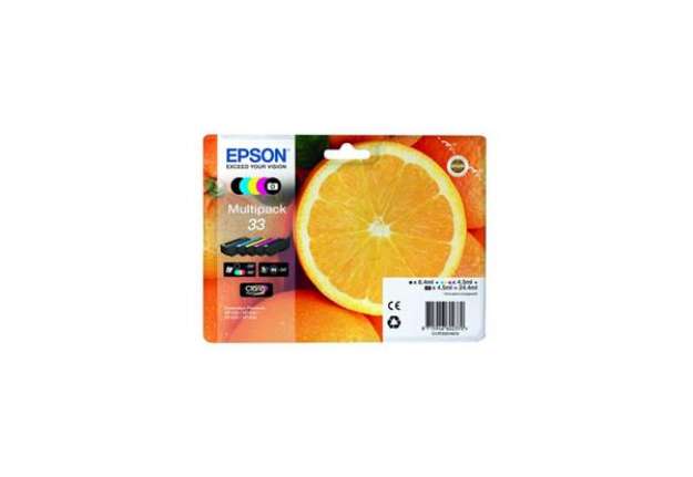 Immagine di Cartucce inkjet Arance T33 Epson 5 colori Conf. 5 - C13T33374011