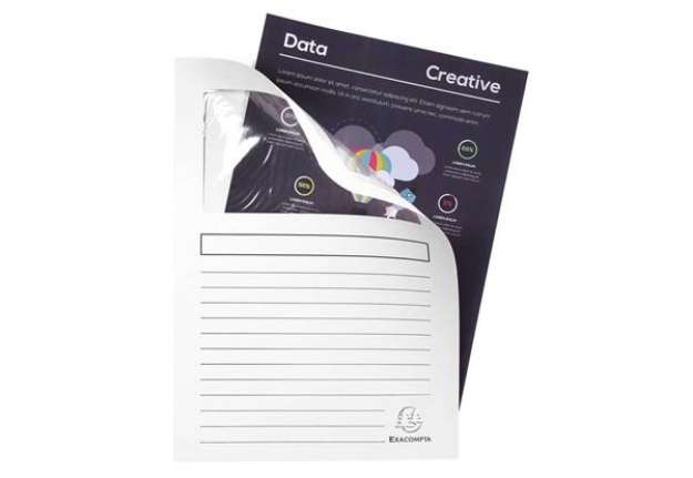 Immagine di Cartelline con finestra Exacompta Forever® A4 cartoncino 120 g/m² bianco conf. da 100 - 50110E