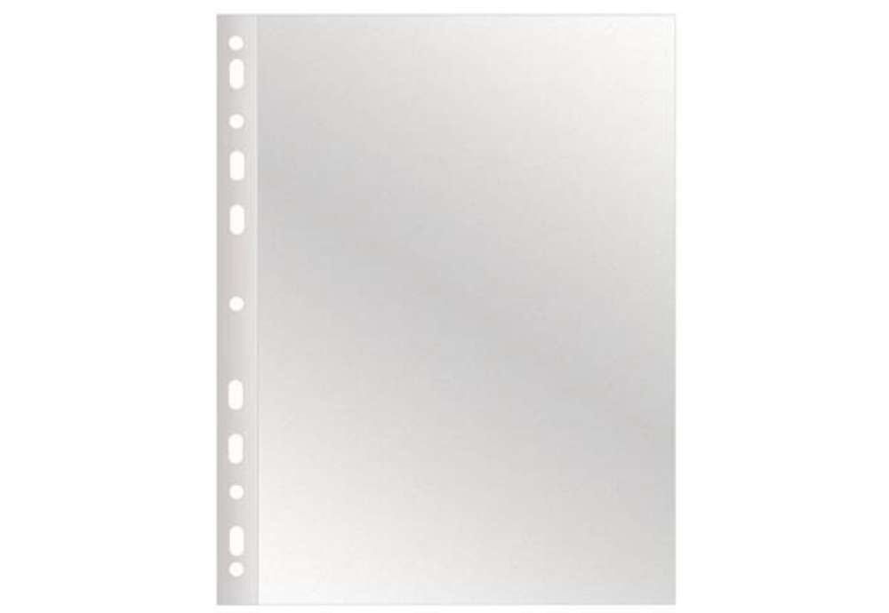 Immagine di Buste a perforazione universale Q-Connect 22x30 cm basso spessore finitura goffrata conf. 100 pz - K
