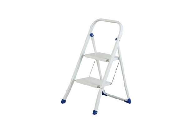 Immagine di Scala in acciaio Serena Group 46,5 x 55 x h. 82 cm 2 gradini WR2029GS