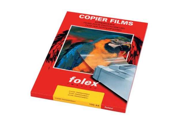 Immagine di Film per fotocopiatrici monocrom. Folex X-10.0 poliestere traslucido 0,1 mm A4  Conf. 100 pz. - 3910