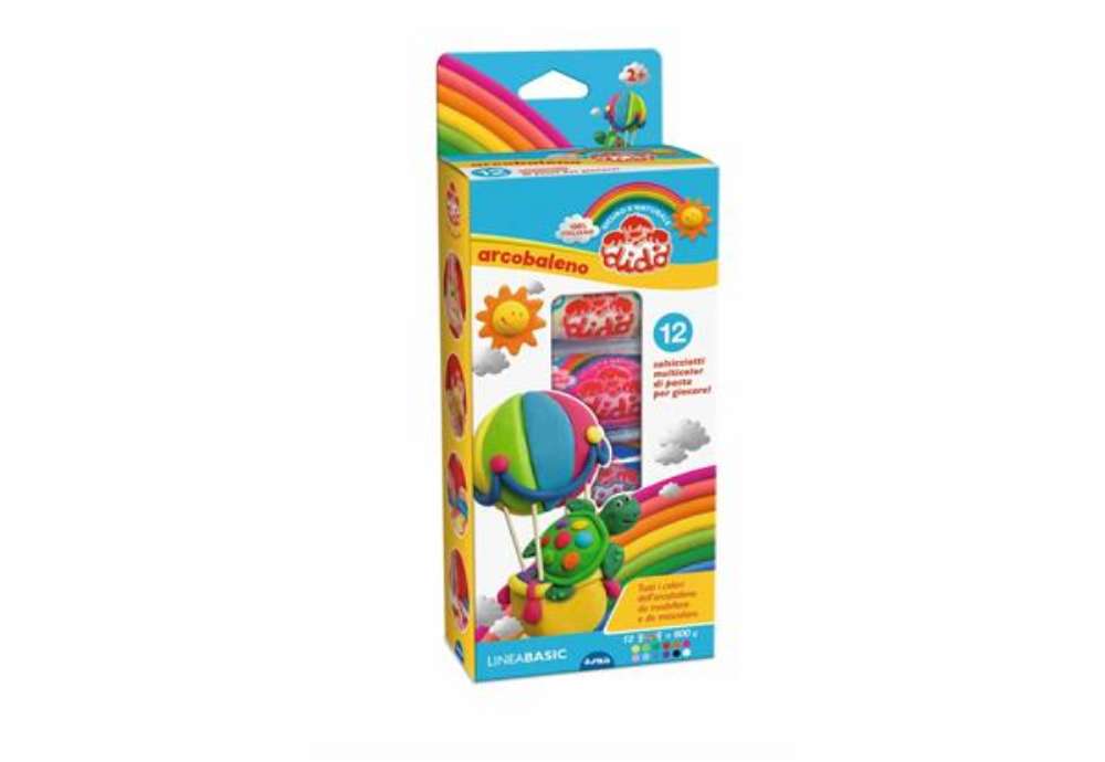 Immagine di Pasta modellabile DIDO' Arcobaleno assortiti Conf. 12 pezzi - F397900