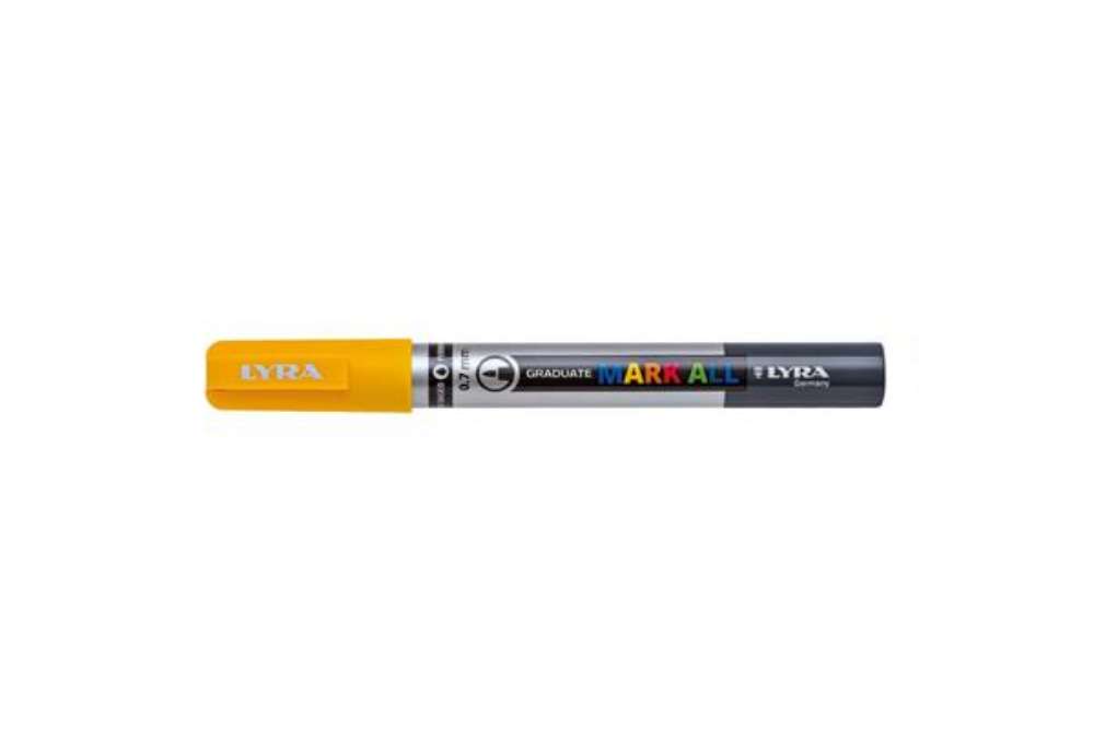 Immagine di Marcatore a tempera LYRA Graduate Mark All punta tonda 0,7 mm giallo L6800007