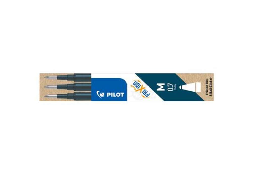Immagine di Refill penne a sfera Pilot Frixion Ball e Clicker 0,7 mm blu scuro Set 3 pezzi - 6616