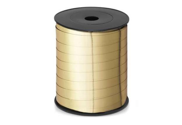 Immagine di Nastro da regalo in rocchetto Brizzolari 10 mm x 250 mt oro opaco B.3