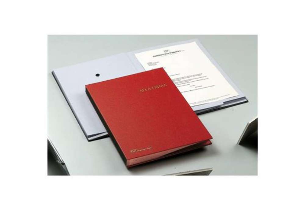 Immagine di Libro Firma Fraschini 18 intercalari con fori blu 618-A-DB