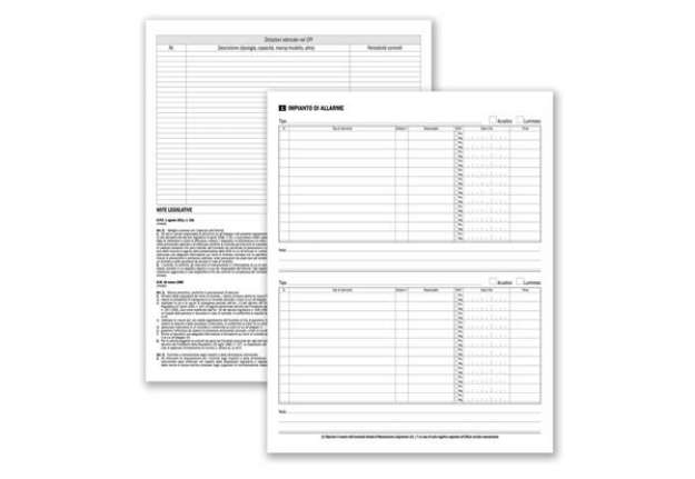Immagine di Registro sicurezza prevenzione incendi data ufficio - 48 pagine 31x24,5 cm DU137550000