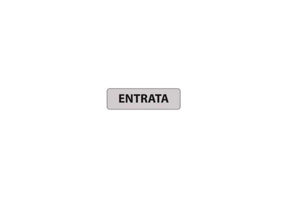 Immagine di Cartello adesivo per interni ''Entrata'' Dixon Industries 17x4,5 cm Conf. 15 pezzi - 1401.000AA