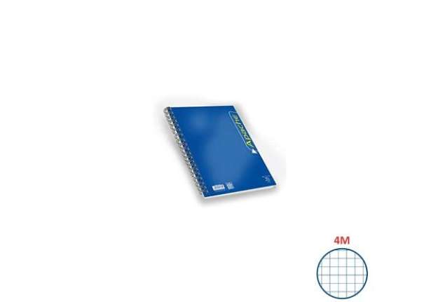 Immagine di Blocco spiralato Pigna Apache quadretti 4M - A4 140 fogli assortiti - 02138064M