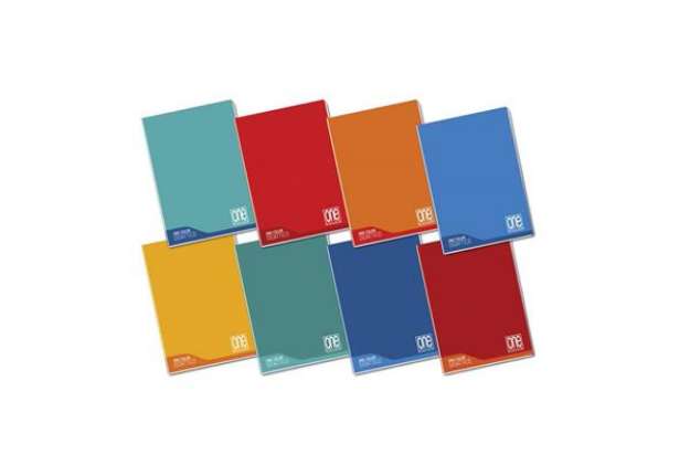 Immagine di Quaderno Maxi One Color 100 Gr Didattico A4 - rigatura C con margini - colori assortiti - 18+1 fogli