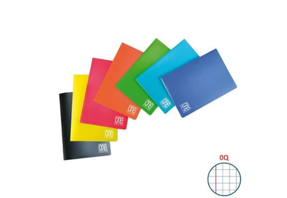 Immagine di Maxi quaderno One Color A4 - 80 g/m² - 20+1 ff - Q - colori assortiti - 5575