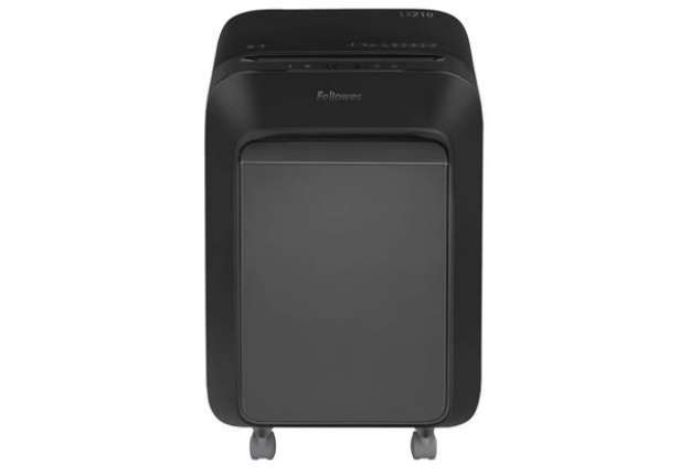 Immagine di Distruggidocumenti uso moderato Fellowes Powershred LX210 - P-4 - 23 L - nero - taglio a miniframmen