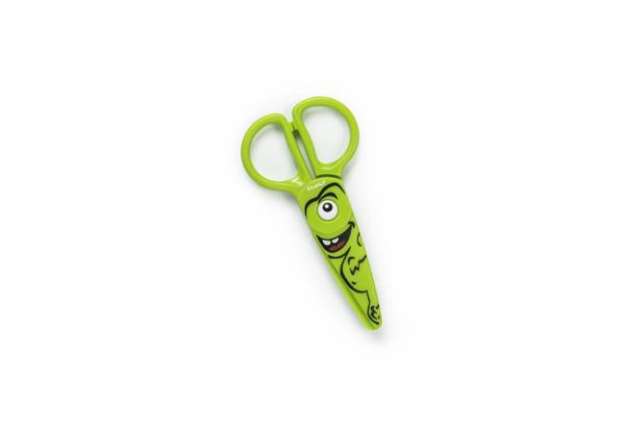 Immagine di Forbici per bambini 100% in plastica - Dahle modello verde con Dinosauro R054678