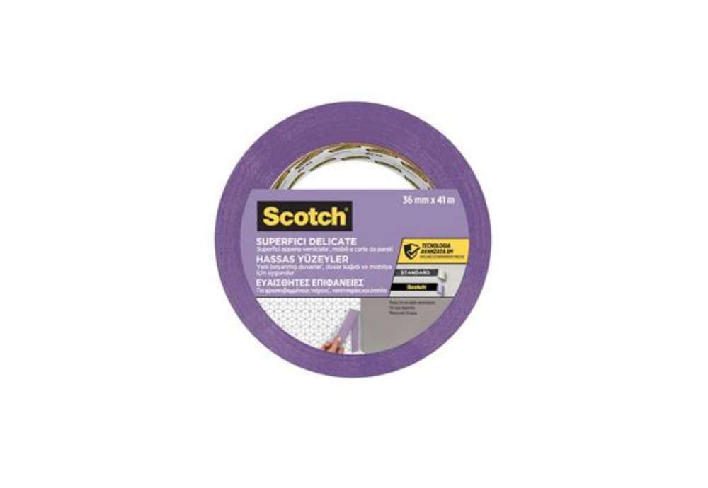 Immagine di Nastro di mascheratura per superfici delicate Scotch® 2880 36 mm x 41 m viola -