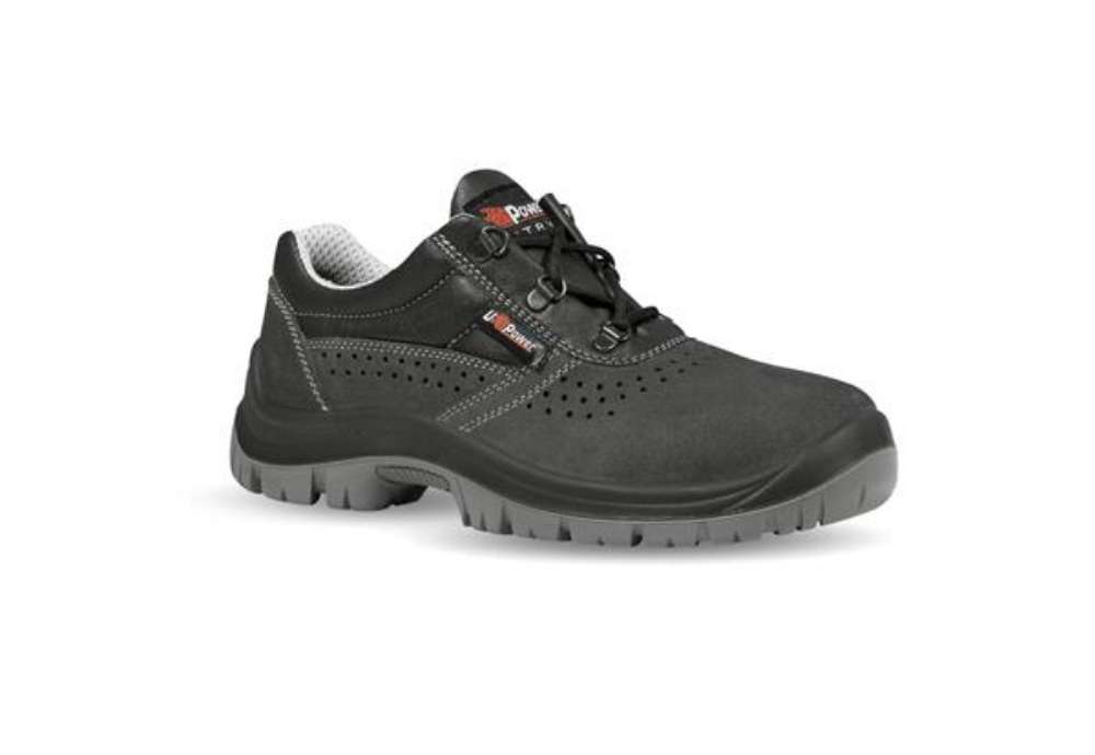 Immagine di Scarpe antinfortunistiche in pelle di camoscio Movida S1P U-Power nero-grigio n° 44 - UE20025 MOVIDA