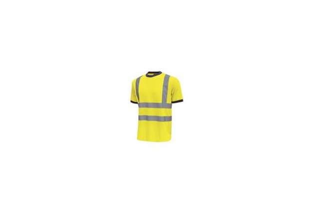 Immagine di T-Shirt alta visibilità Glitter U-Power cotone-poliestere giallo fluo - Taglia L - HL197YF GLITTER L