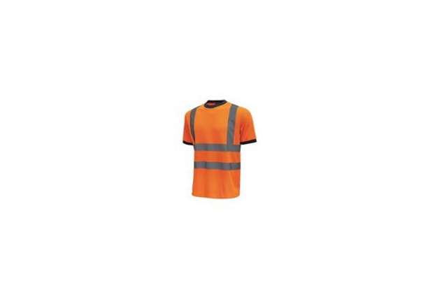 Immagine di T-Shirt alta visibilità Glitter U-Power cotone-poliestere arancio fluo - Taglia XXL - HL197OF GLITTE