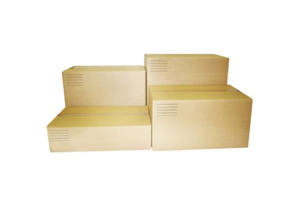 Immagine di Scatole americane imballo di cartone a 2 onde 600x400x400 mm colore avana - conf. 10 pezzi - 1264670