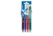 Immagine di Penne a sfera cancellabili Pilot Frixion Ball Clicker 0,7 mm nero blu rosso verde Set2go 4 pezzi - 0