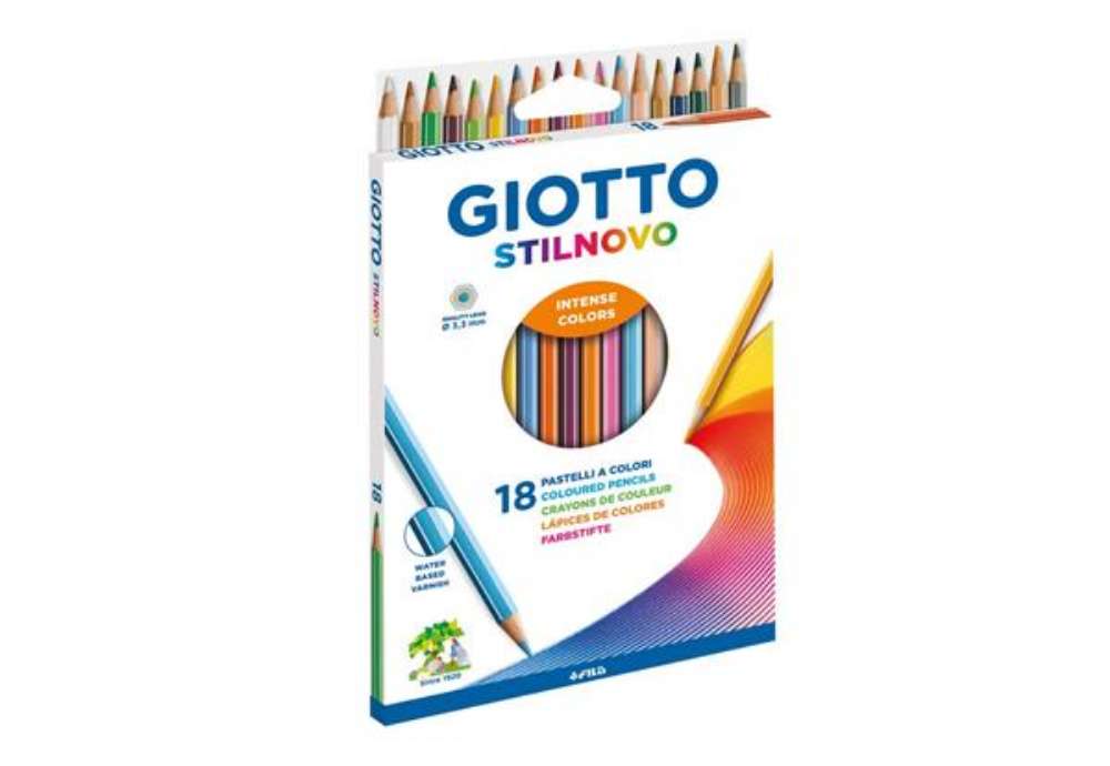 Immagine di Matite colorate Giotto Stilnovo assortiti Astuccio da 18 - F278200