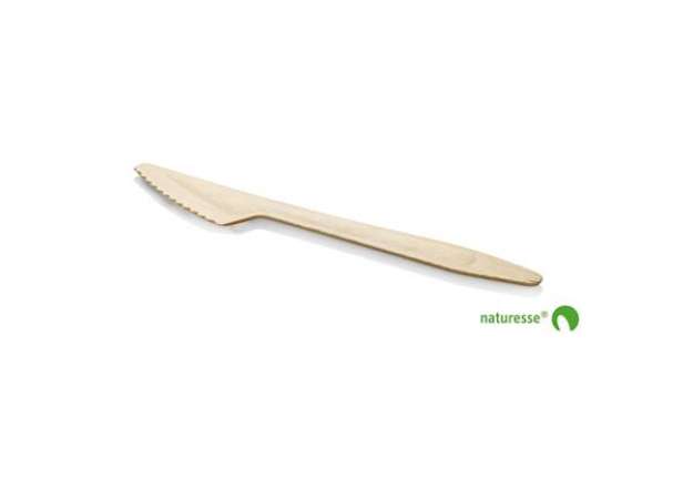 Immagine di Coltelli in legno monouso Scatolificio del Garda - 165 mm avana - Conf. 100 pezzi - 11968