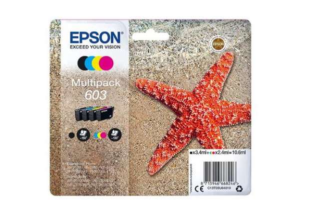 Immagine di Cartuccia Inkjet Epson 603 Nero/ciano/magenta/giallo 4 colori C13T03U64020