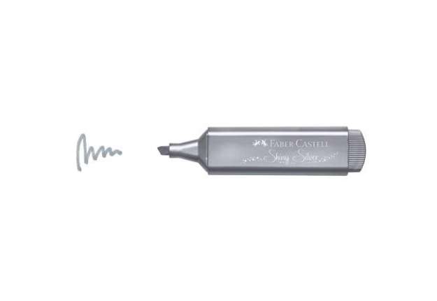 Immagine di Evidenziatore Textliner 46 tratto 1-2-5 mm Faber-Castell metallic argento - 154661