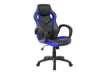 Immagine di Poltrona gaming per adulti Serena Group Las Vegas L61 x P66 x H106/116 cm - nero-azzurro - GA9381B