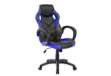 Immagine di Poltrona gaming per adulti Serena Group Las Vegas L61 x P66 x H106/116 cm - nero-azzurro - GA9381B