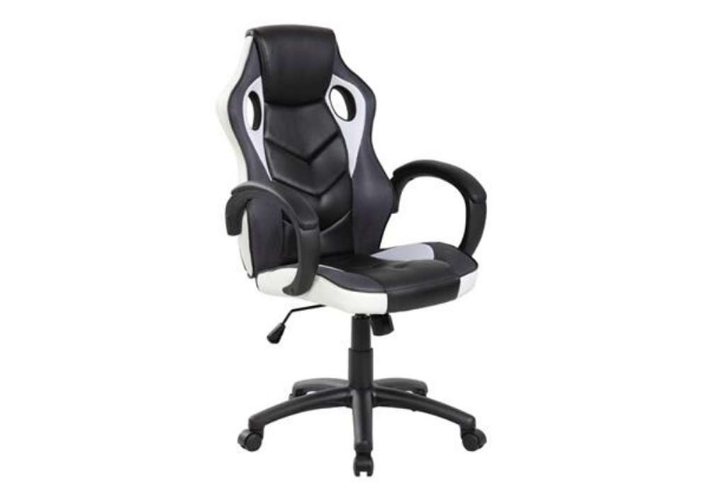 Immagine di Poltrona gaming per adulti Serena Group Las Vegas L61 x P66 x H106/116 cm - bianco-nero - GA9381W
