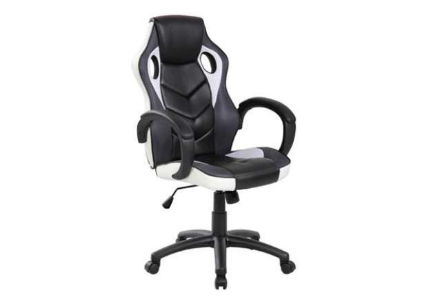 Immagine di Poltrona gaming per adulti Serena Group Las Vegas L61 x P66 x H106/116 cm - bianco-nero - GA9381W