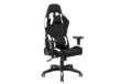 Immagine di Poltrona gaming per adulti Serena Group Indianapolis L72 x P57,5 x H124-134 cm - bianco-nero - GA700