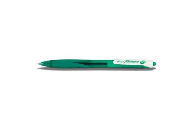 Immagine di Penna a sfera ecologica Pilot Rexgrip Begreen - 0,7 mm - Tratto F - verde - 040018