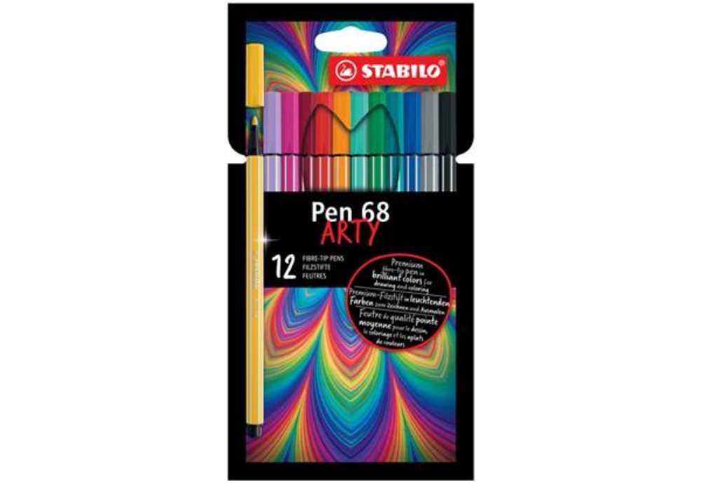 Immagine di Pennarelli Stabilo Pen 68 arty - tratto 1 mm - colori assortiti Conf. 12 pezzi - 6812-1-20