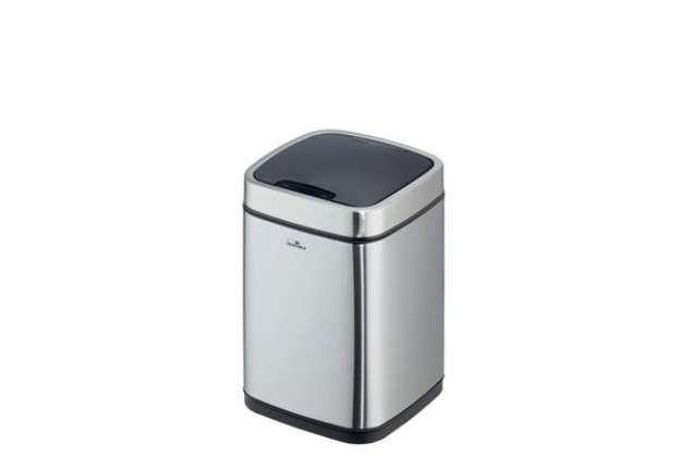 Immagine di Cestino con sensore DURABLE NO TOUCH argento metallizzato - capienza 6 Lt - 3420-23