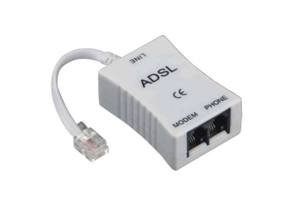 Immagine di Filtro ADSL - 2 prese jack 6p 4c Hama bianco 7544459