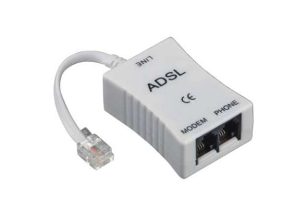 Immagine di Filtro ADSL - 2 prese jack 6p 4c Hama bianco 7544459