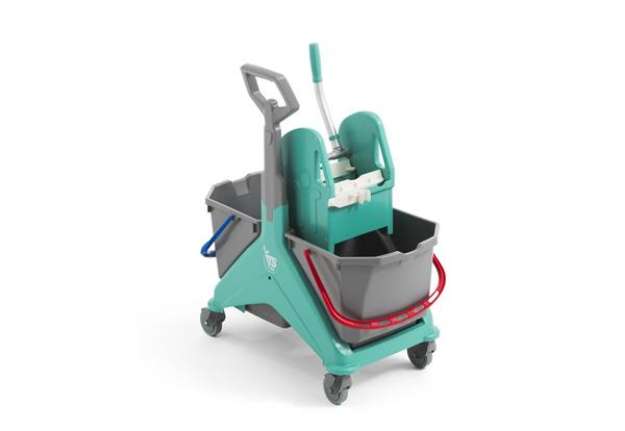 Immagine di Carrello per pulizie TTS Nickita Tec - 25 + 25 Lt  - verde 00006161VE
