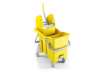 Immagine di Carrello per pulizie TTS Action Pro Tec - 30 Lt + 30 Lt - giallo 0G006480