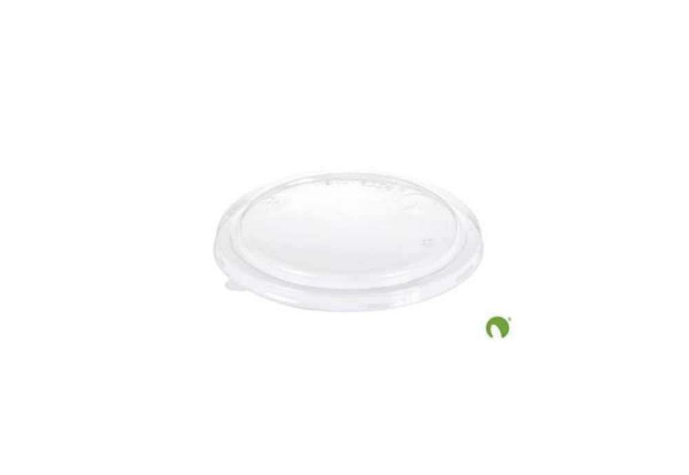 Immagine di Coperchio Bio in PLA Scatolificio del Garda Nature Works Ø150 mm trasparente per contenitore S80 - c