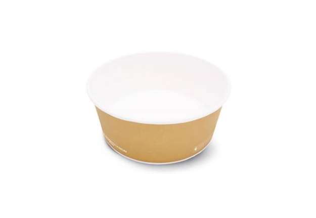 Immagine di Contenitore Fast Food Scatolificio del Garda S120 Biopol laminato Biopolimero Ø185xH.66 mm avana cf.