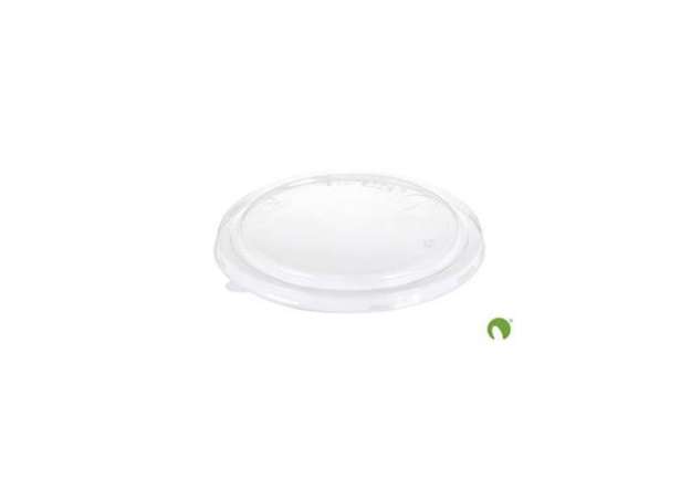 Immagine di Coperchio Bio in PLA Scatolificio del Garda Nature Works  Ø190 mm trasparente per per contenitore S1