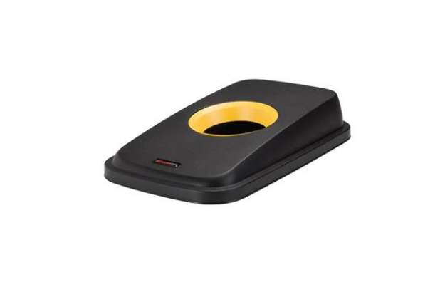 Immagine di Coperchio Rotho Selecto Giallo foro tondo - antracite/giallo F800033