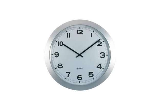 Immagine di Orologio da parete Methodo Extralarge - diametro Ø 60 cm -  silver V150710