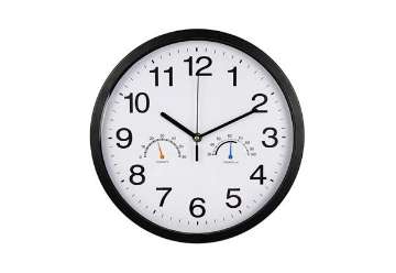 Visualizza i dettagli per Orologio da parete con termometro Methodo Thermo- diametro Ø 30,3 cm - nero - V150811 Immagine di Orologio da parete con termometro Methodo Thermo- diametro Ø 30,3 cm - nero - V150811