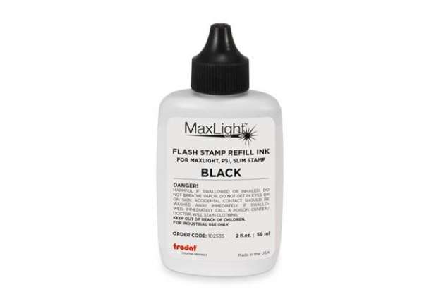 Immagine di Inchiostro per timbri Trodat MaxLight REFILL 59 ml - nero - 102535