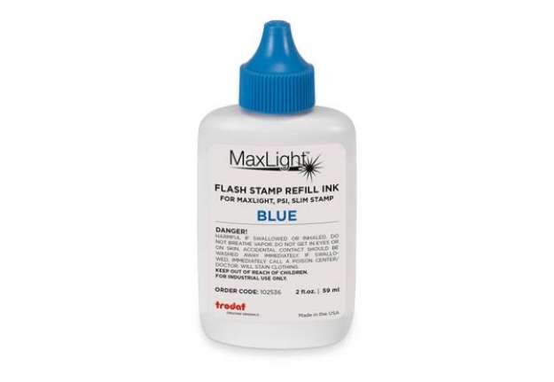 Immagine di Inchiostro per timbri Trodat MaxLight REFILL 59 ml - blu - 102536