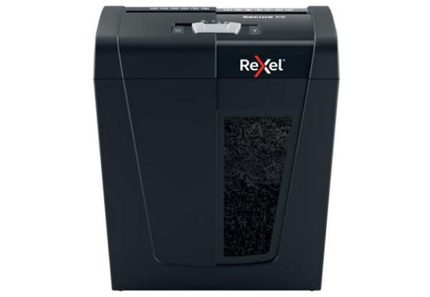Immagine di Distruggidocumenti uso personale Rexel Secure X8 - P-4 - 14 L - taglio a frammenti 4x40 mm - 2020123